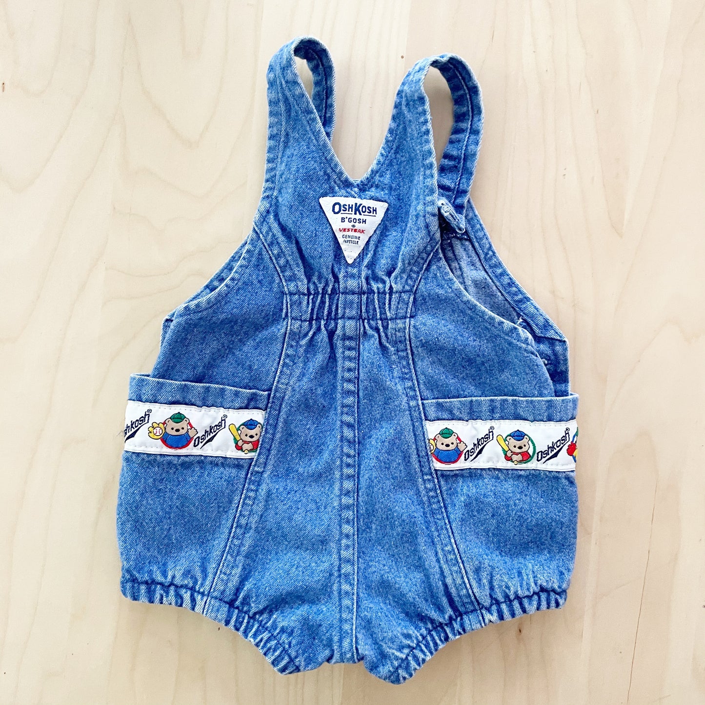 OshKosh Baseball Bear Bubble Overalls