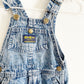 OshKosh Acid Wash Button Pocket Overalls - Yellow Clover Vintage Kids Clothes