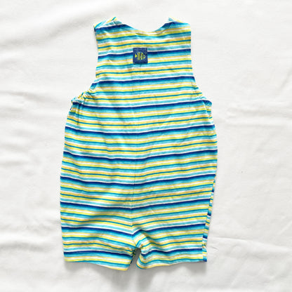 Warner Brothers Taz Fishing Romper • 18m - Yellow Clover Vintage Kids Clothes