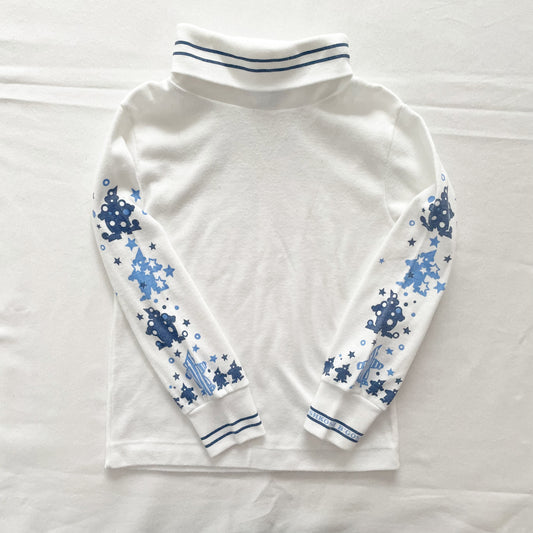 OshKosh Clown Graphic Turtleneck Top - Yellow Clover Vintage Kids Clothes
