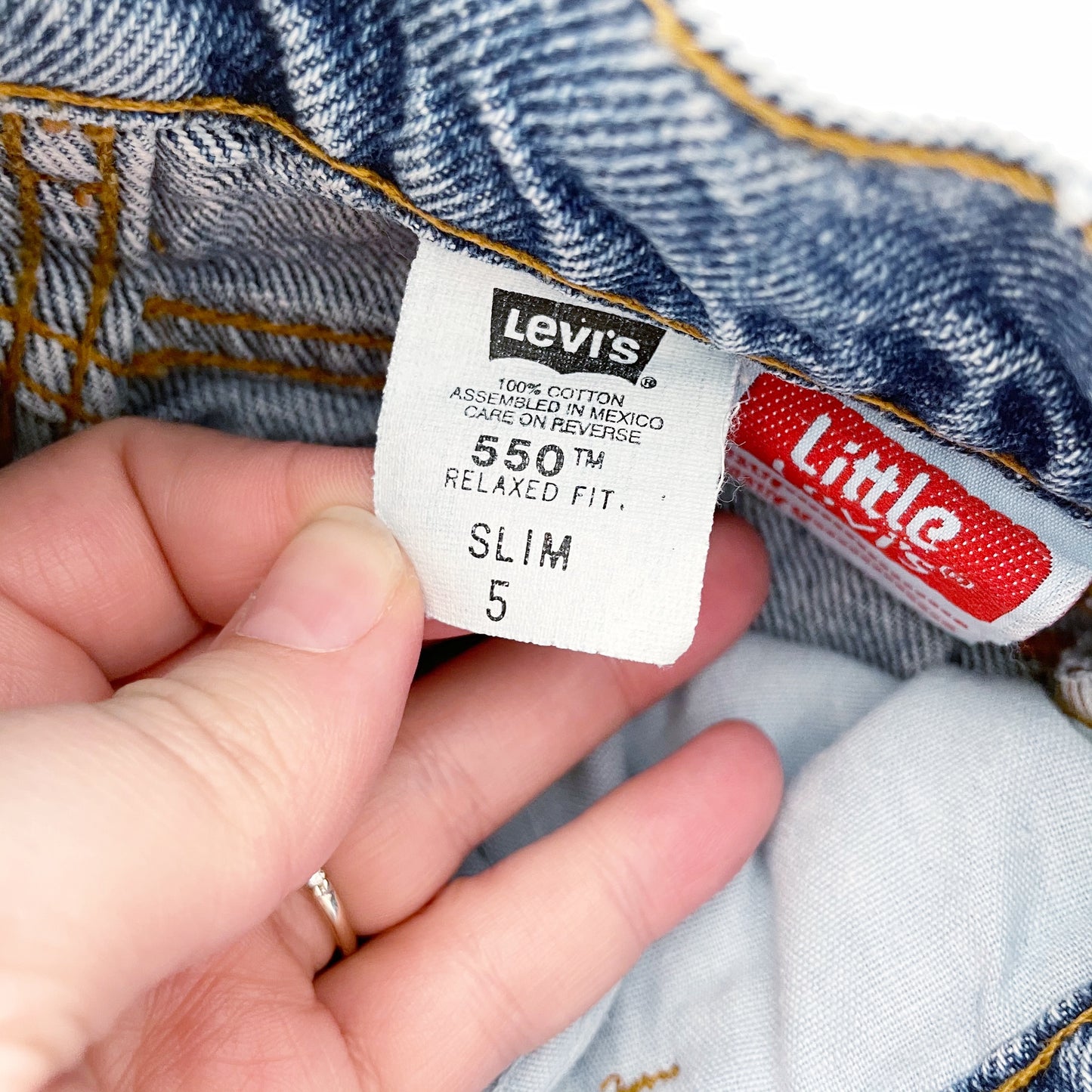 Levi’s 550 Slim 5 Orange Tab Jeans
