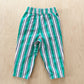 Vintage Baby B’gosh Green Wide Stripe Sailor Dog Pants