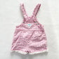OshKosh Floral Woven Shortalls - Yellow Clover Vintage Kids Clothes