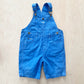 OshKosh Sky Blue Baggy Shortalls - Yellow Clover Vintage Kids Clothes