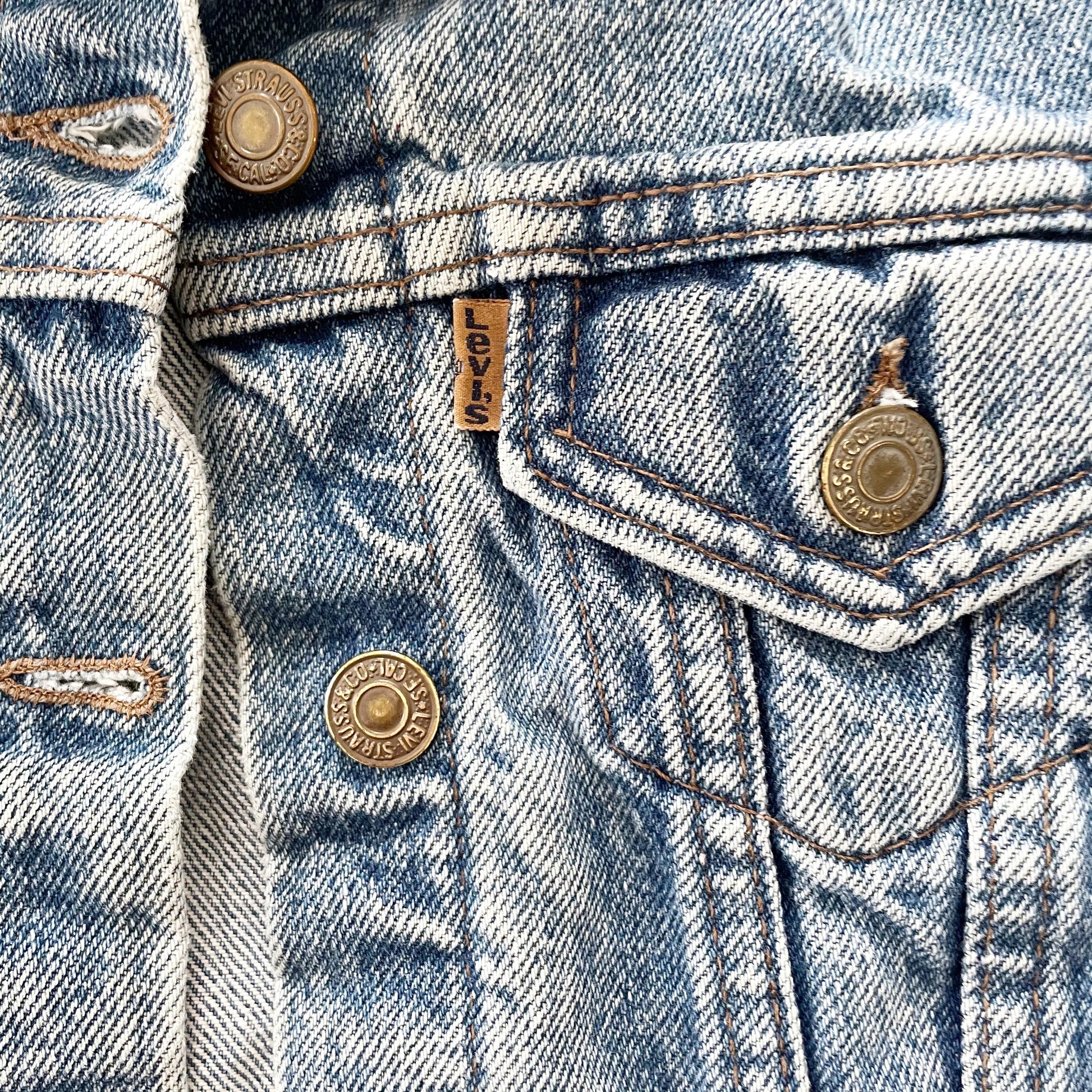 Vintage Levi’s Denim Jacket - Yellow Clover Vintage Kids Clothes
