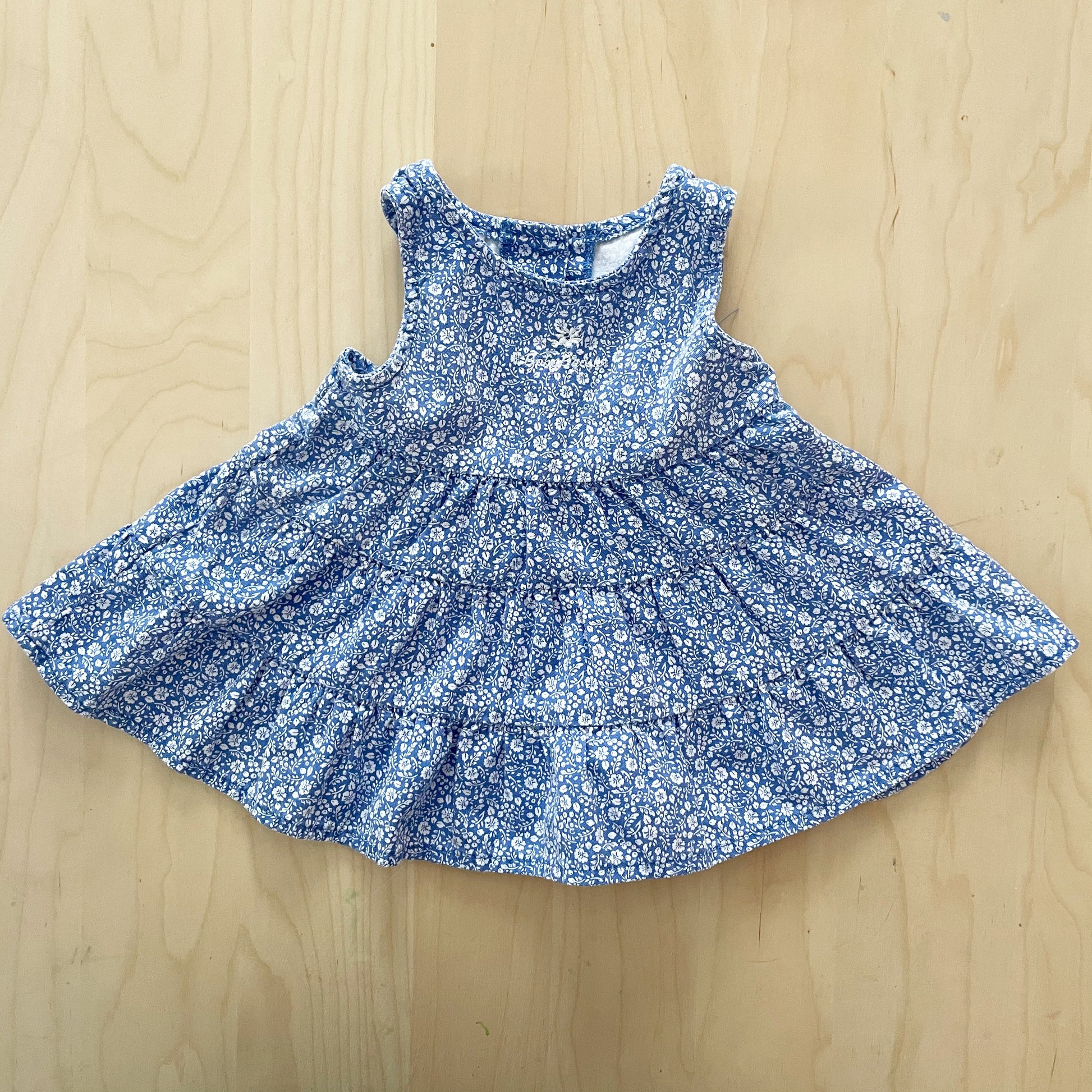 Baby B’gosh Ditsy Floral Tiered Dress - Yellow Clover Vintage Kids Clothes