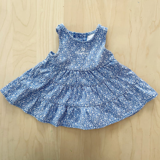 Baby B’gosh Ditsy Floral Tiered Dress - Yellow Clover Vintage Kids Clothes