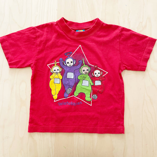 1996 Teletubbies Tee - Yellow Clover Vintage Kids Clothes