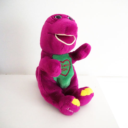 Vintage Barney Beanie Plush (Small)