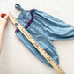 Baby B’gosh Kitty Denim Overalls - Yellow Clover Vintage Kids Clothes