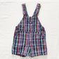 OshKosh Plaid Shortalls - Yellow Clover Vintage Kids Clothes