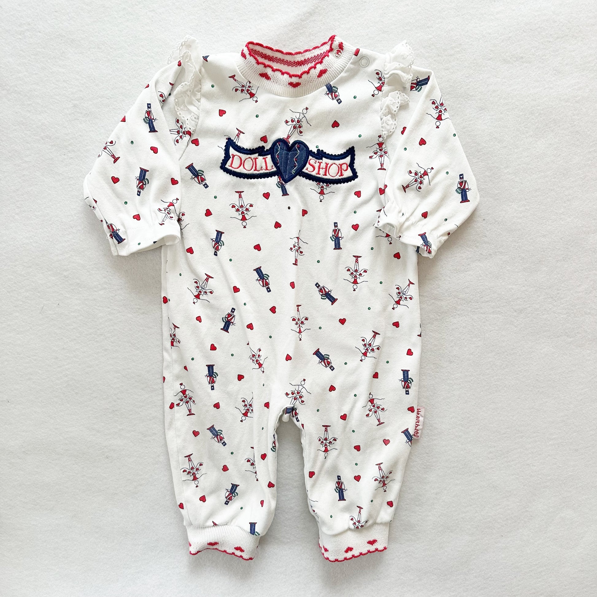 Healthtex Doll Shop Romper - Yellow Clover Vintage Kids Clothes