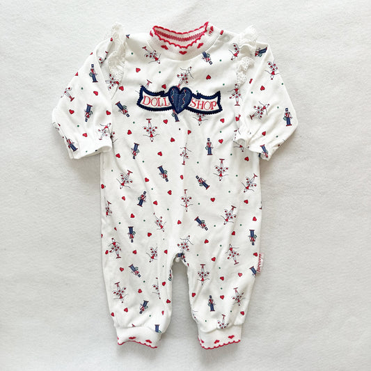 Healthtex Doll Shop Romper - Yellow Clover Vintage Kids Clothes