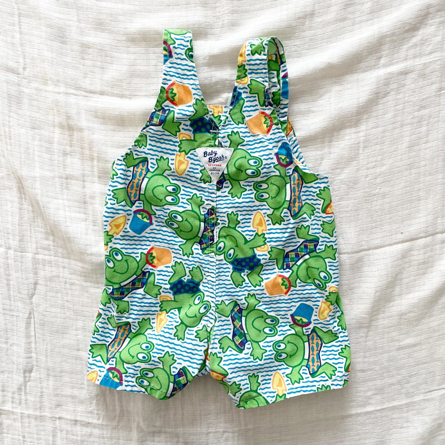 Baby B’gosh Beach Frogs Shortalls