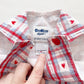 OshKosh Plaid Heart Woven Pinafore Dress - Yellow Clover Vintage Kids Clothes
