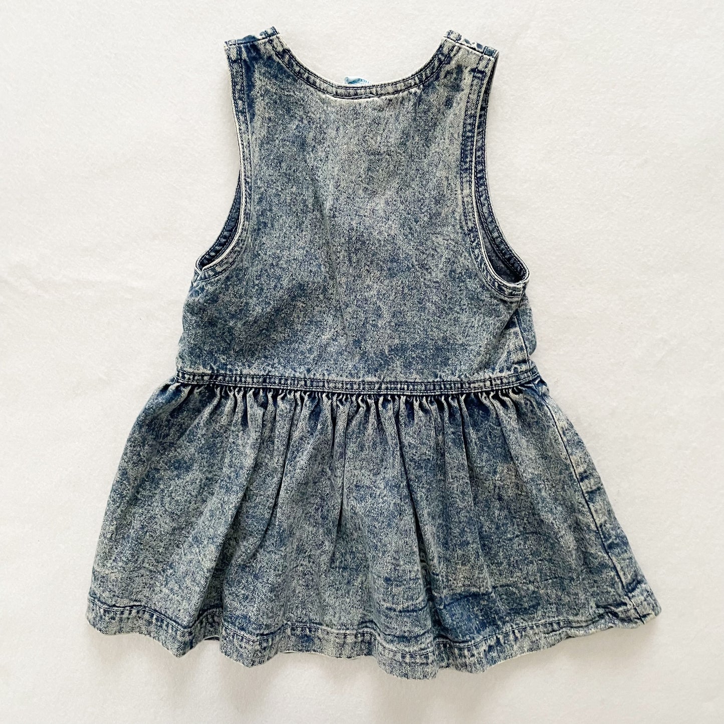 OshKosh Acid Wash Dress - Yellow Clover Vintage Kids Clothes