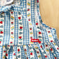 OshKosh Tulip Checkered Stripe Dress - Yellow Clover Vintage Kids Clothes