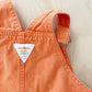 OshKosh Orange Baggy Cut Shortalls - Yellow Clover Vintage Kids Clothes