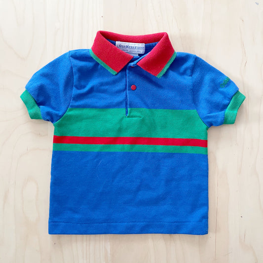 Vintage OshKosh Wide Stripe Polo