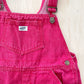 Vintage Guess Red Denim Shortalls - Yellow Clover Vintage Kids Clothes