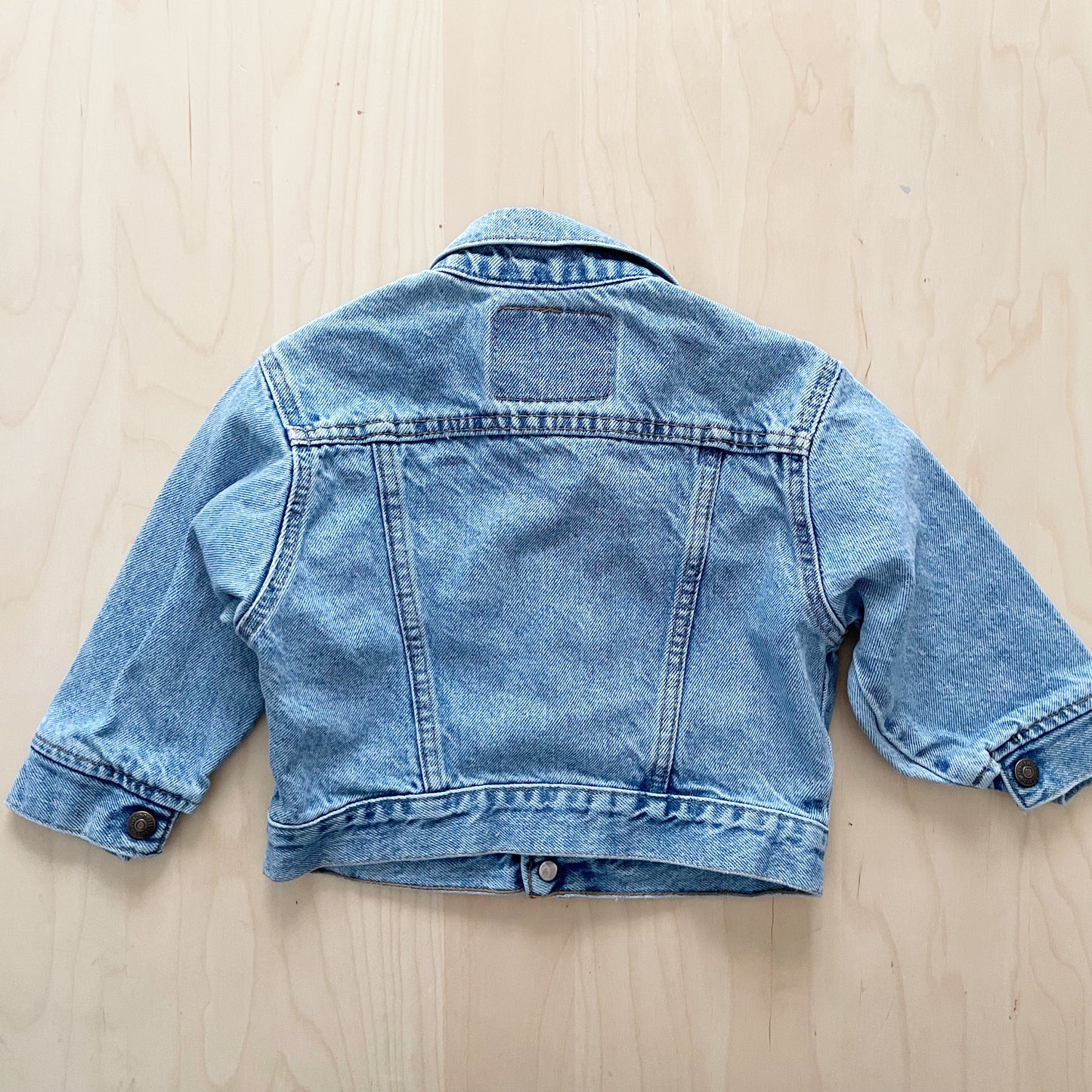 Levi’s Light Wash Orange Tab Jacket - Yellow Clover Vintage Kids Clothes