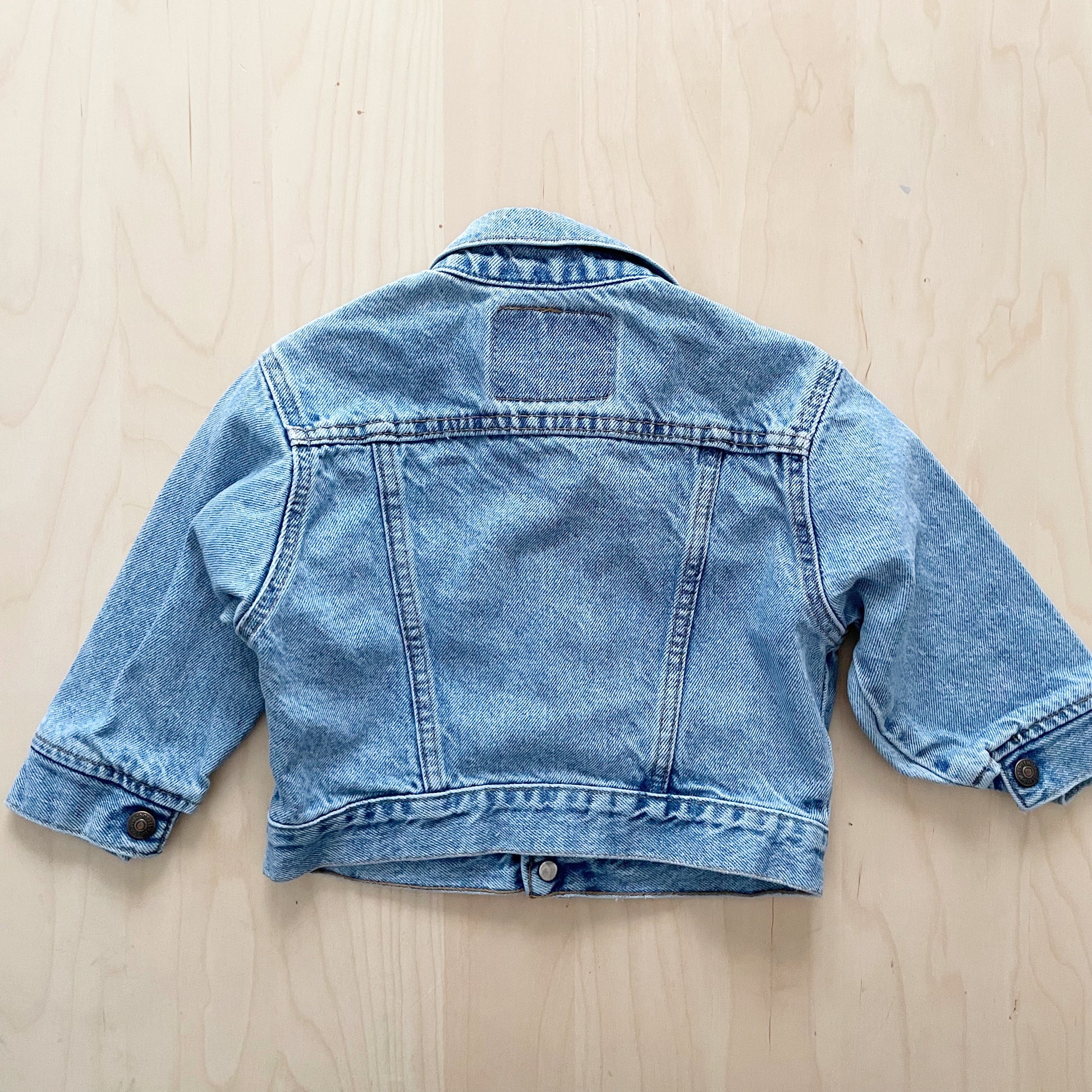 Levi’s Light Wash Orange Tab Jacket - Yellow Clover Vintage Kids Clothes