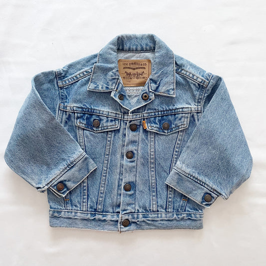 Levi’s Orange Tab Denim Jacket - Yellow Clover Vintage Kids Clothes