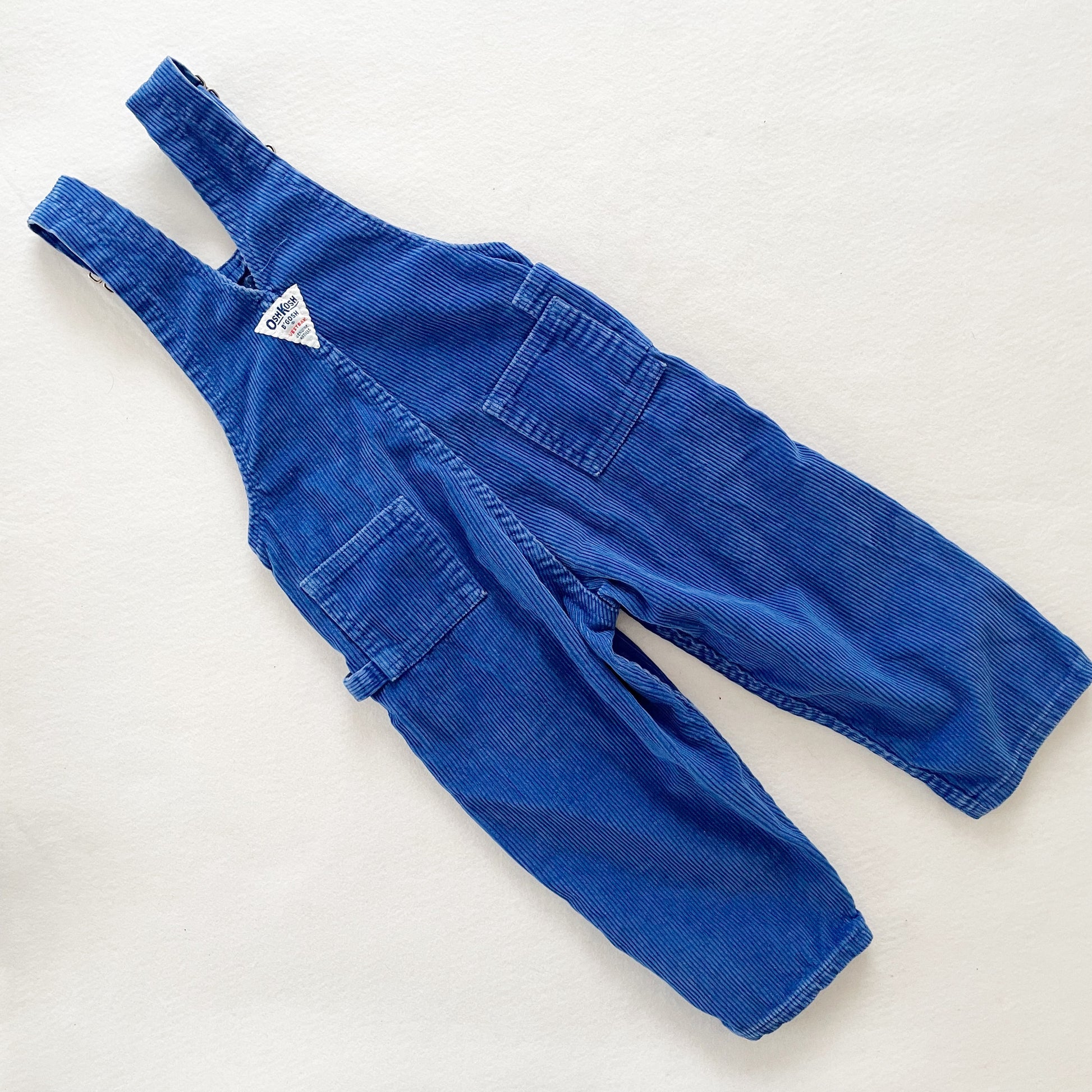 OshKosh Chunky Cord Overalls - Yellow Clover Vintage Kids Clothes
