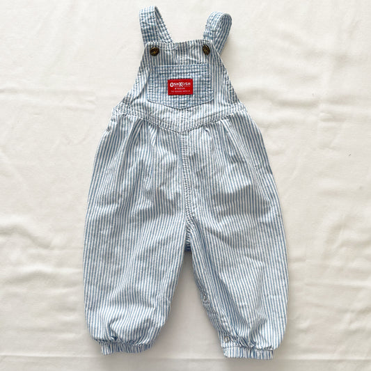 OshKosh Striped Gingham Bubble Overalls
