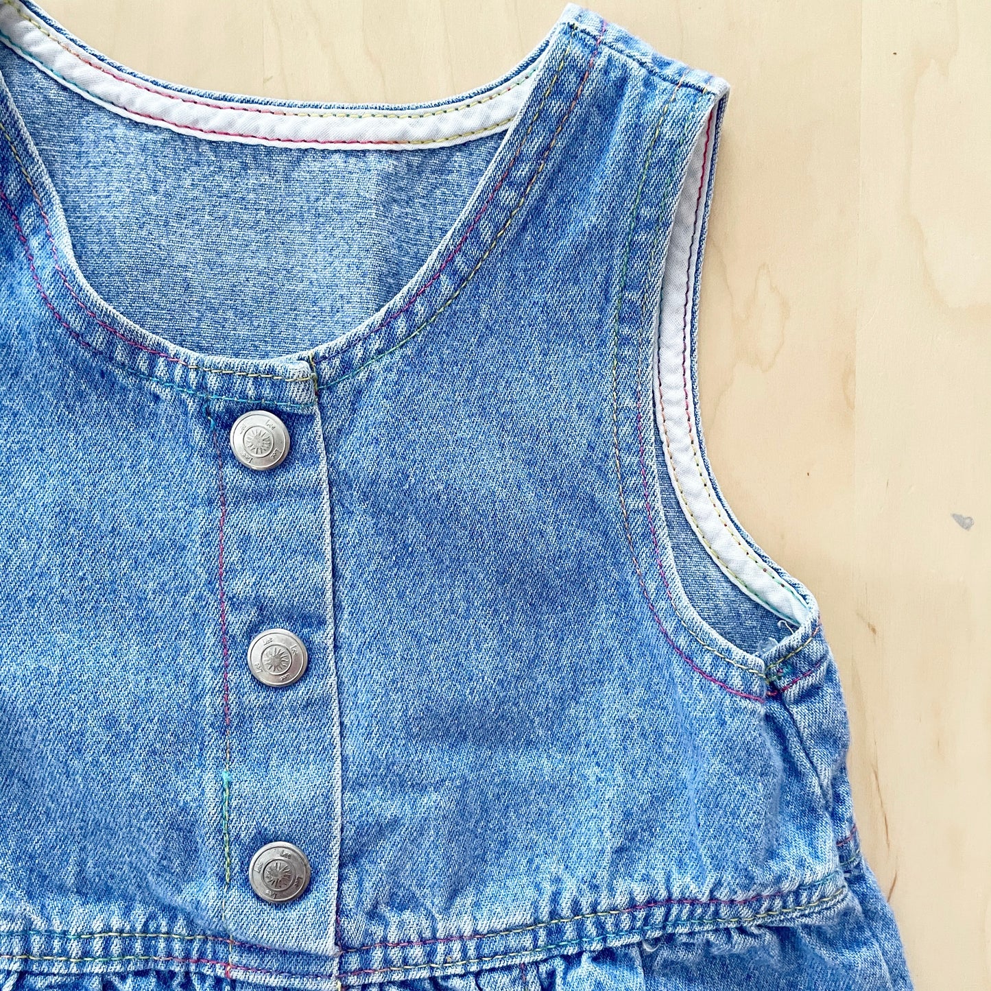 Lee Denim Rainbow Stitch Jumpsuit