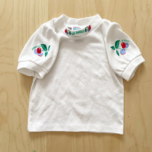 Vintage OshKosh Cherry Layering Tee - Yellow Clover Vintage Kids Clothes