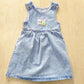 Lee Light Acid Wash Patch Jumper Dress - Yellow Clover Vintage Kids Clothes