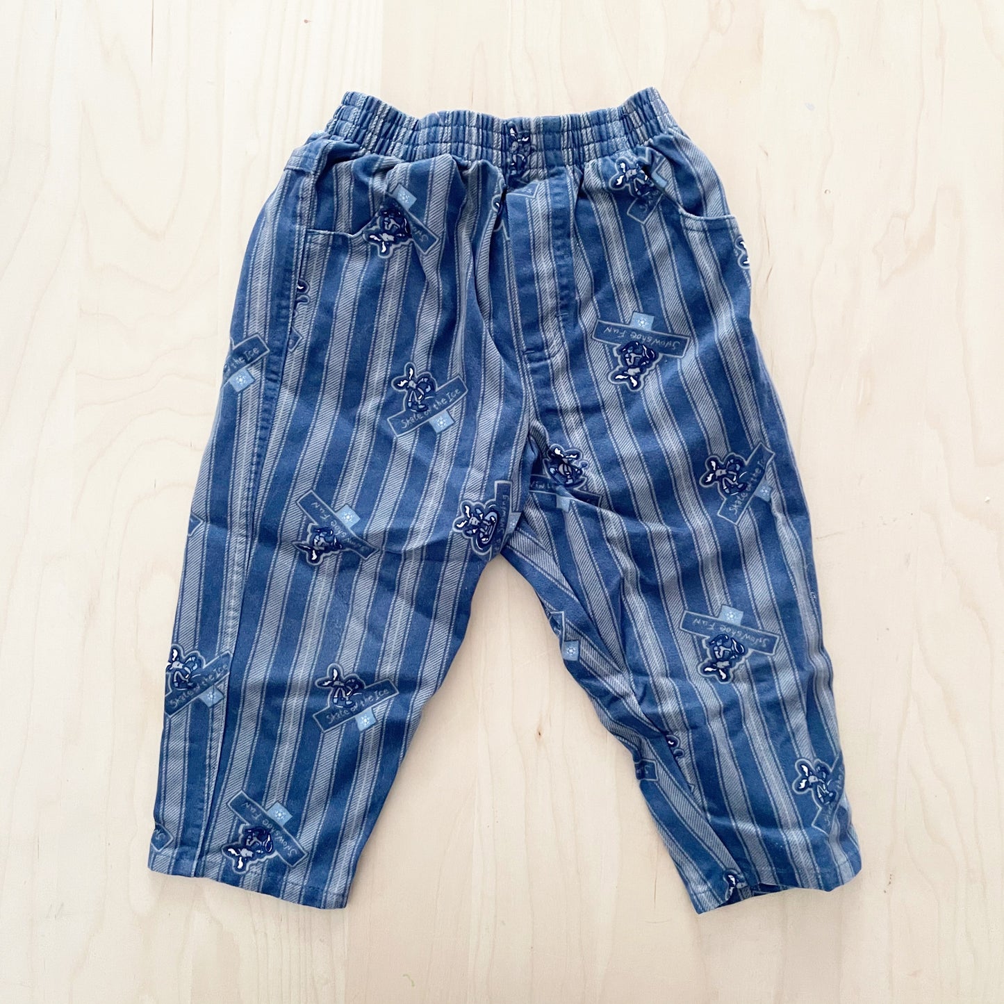 Baby B’gosh Moose Ice Skating Stripe Pants