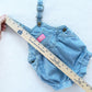 Baby B’gosh Lighter Wash Bubble Overalls - Yellow Clover Vintage Kids Clothes