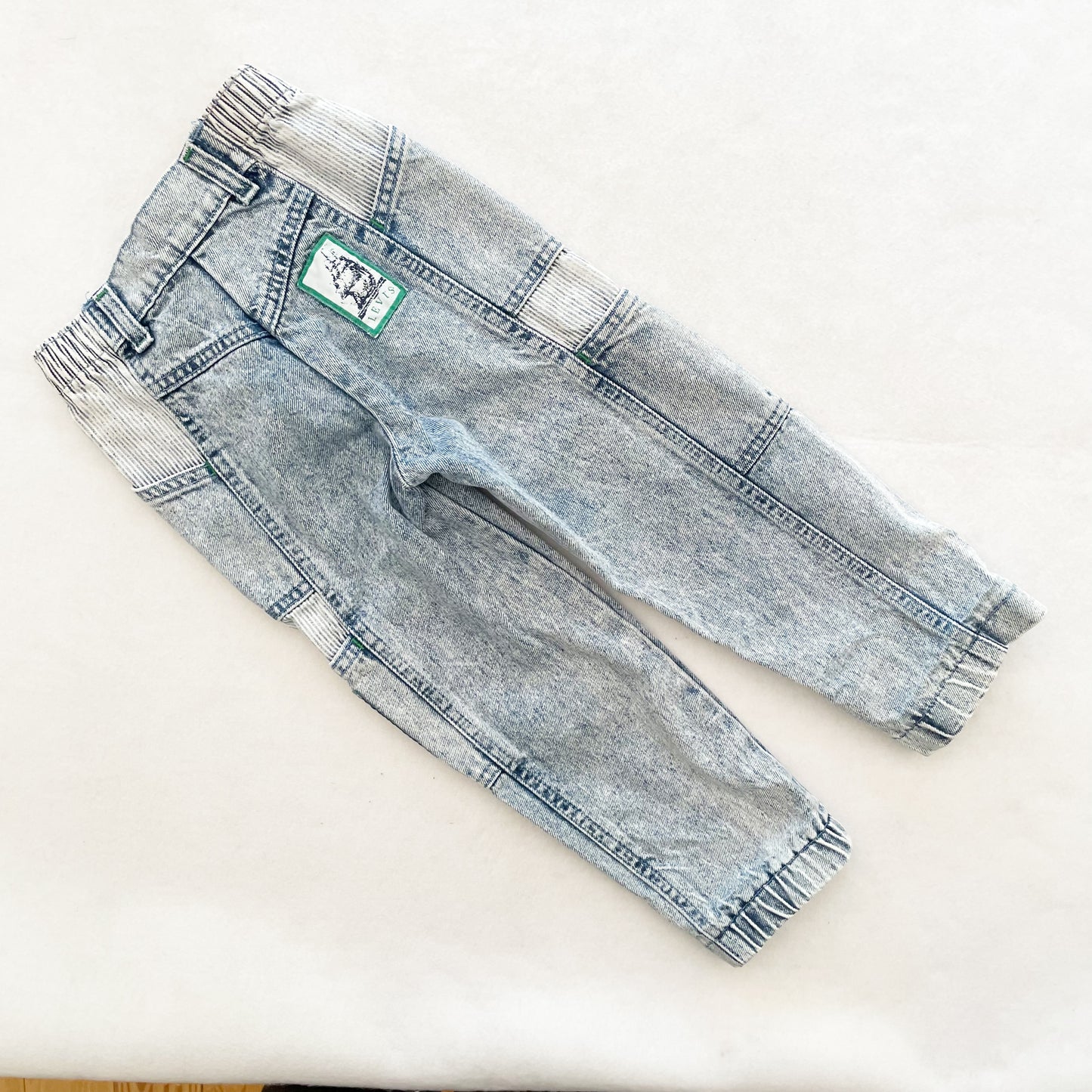 Levi’s Acid Wash Jogger Jeans - Yellow Clover Vintage Kids Clothes