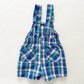 OshKosh Turquoise Plaid Shortalls
