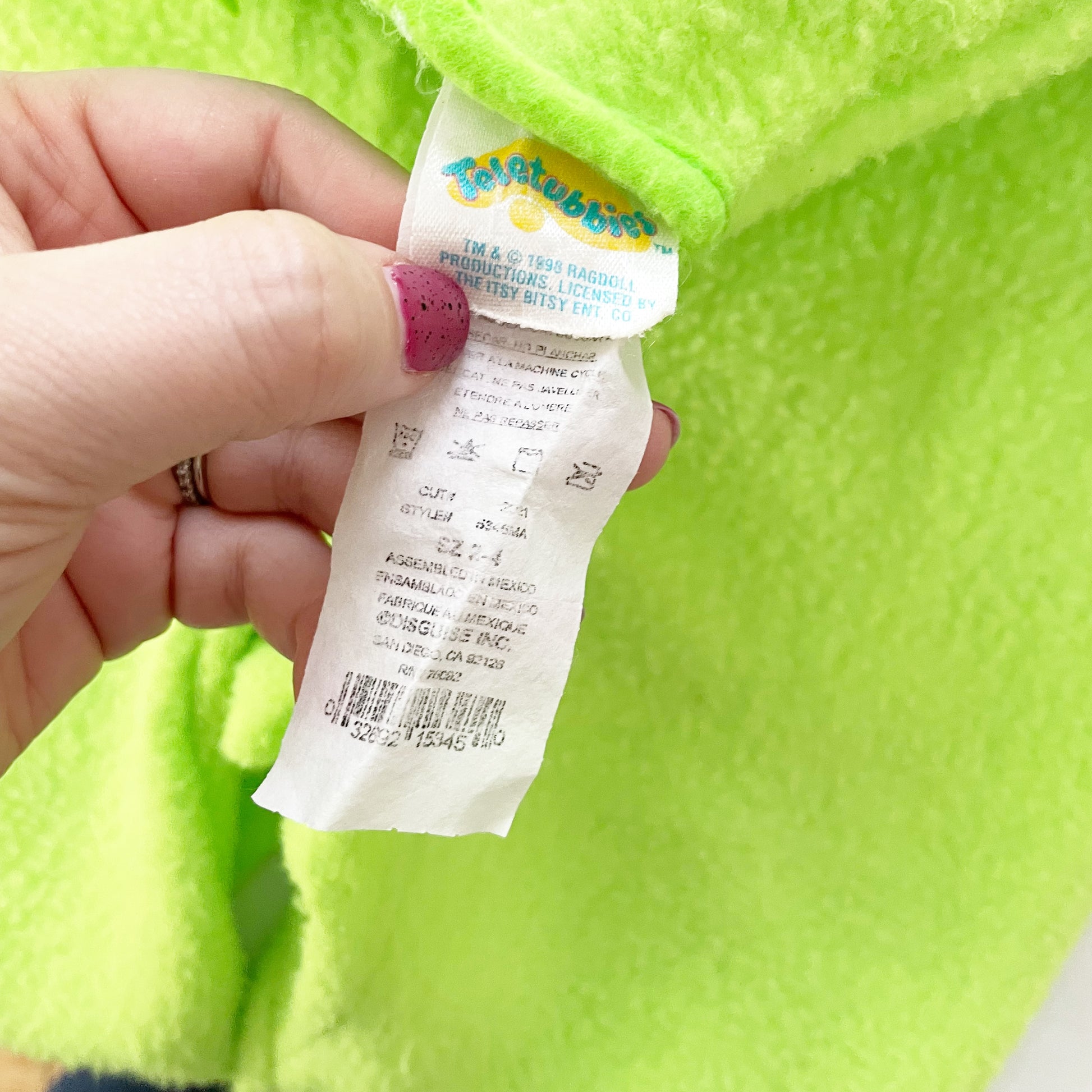 Dipsy Teletubbies Costume • 2/4y - Yellow Clover Vintage Kids Clothes