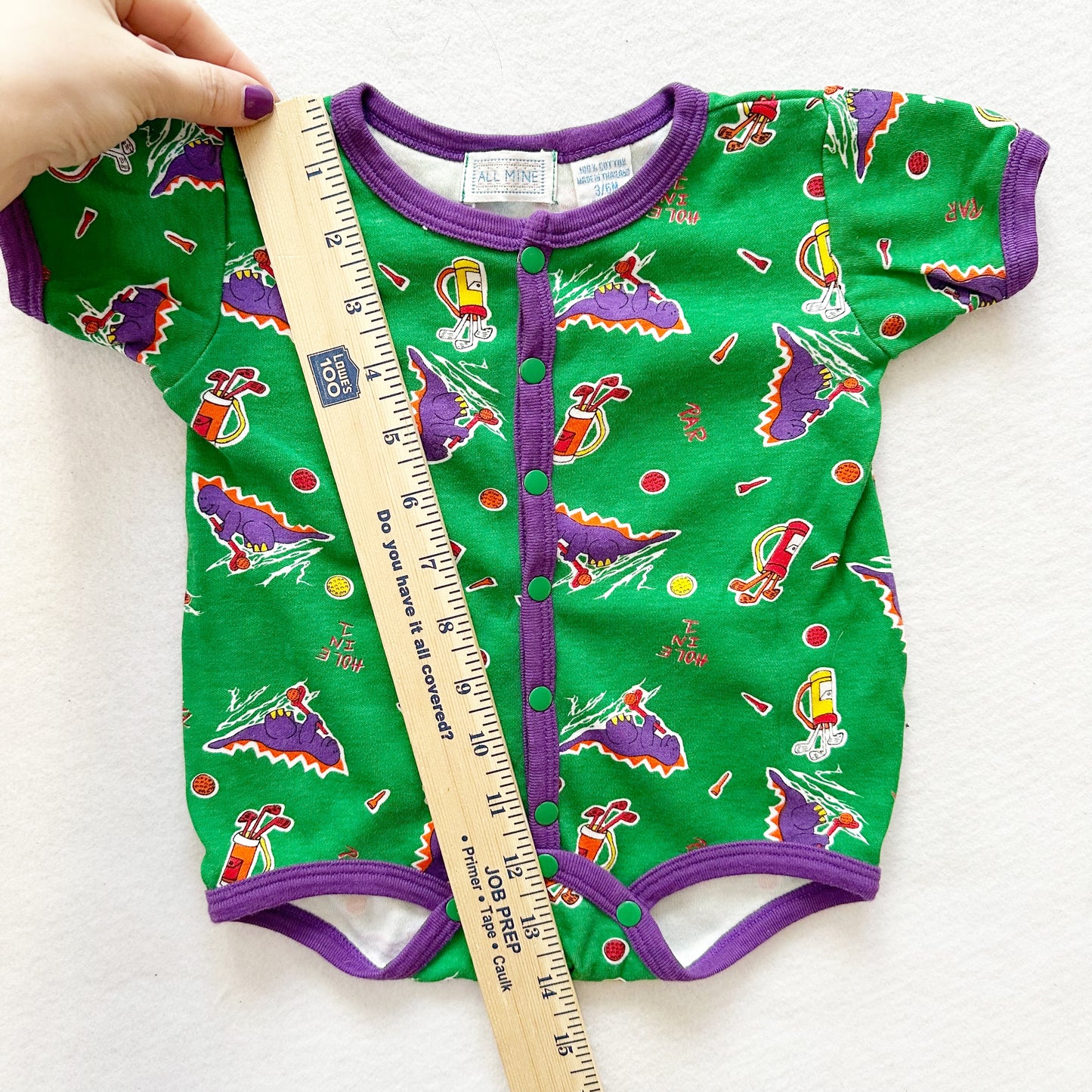 All Mine Golf Dino Romper