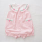Samara Seersucker Bubble Romper - Yellow Clover Vintage Kids Clothes