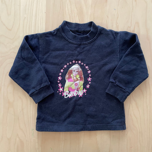 Barbie Black Sweatshirt - Yellow Clover Vintage Kids Clothes