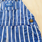 Vintage OshKosh Blue Wide Stripe Shortalls