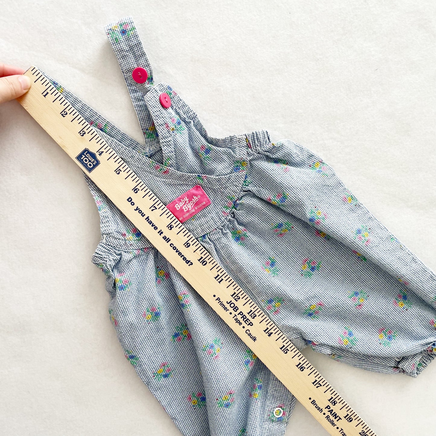 Baby B’gosh Crossfront Floral Overalls