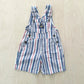 OshKosh Red and Blue Striped Shortalls