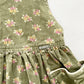 OshKosh Olive Floral Dress - Yellow Clover Vintage Kids Clothes