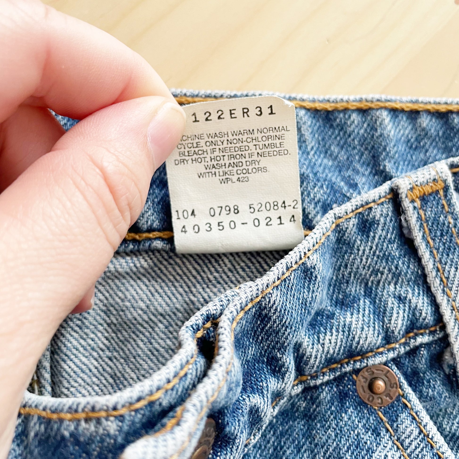 Levi’s Orange Tab 550 Jeans - Yellow Clover Vintage Kids Clothes
