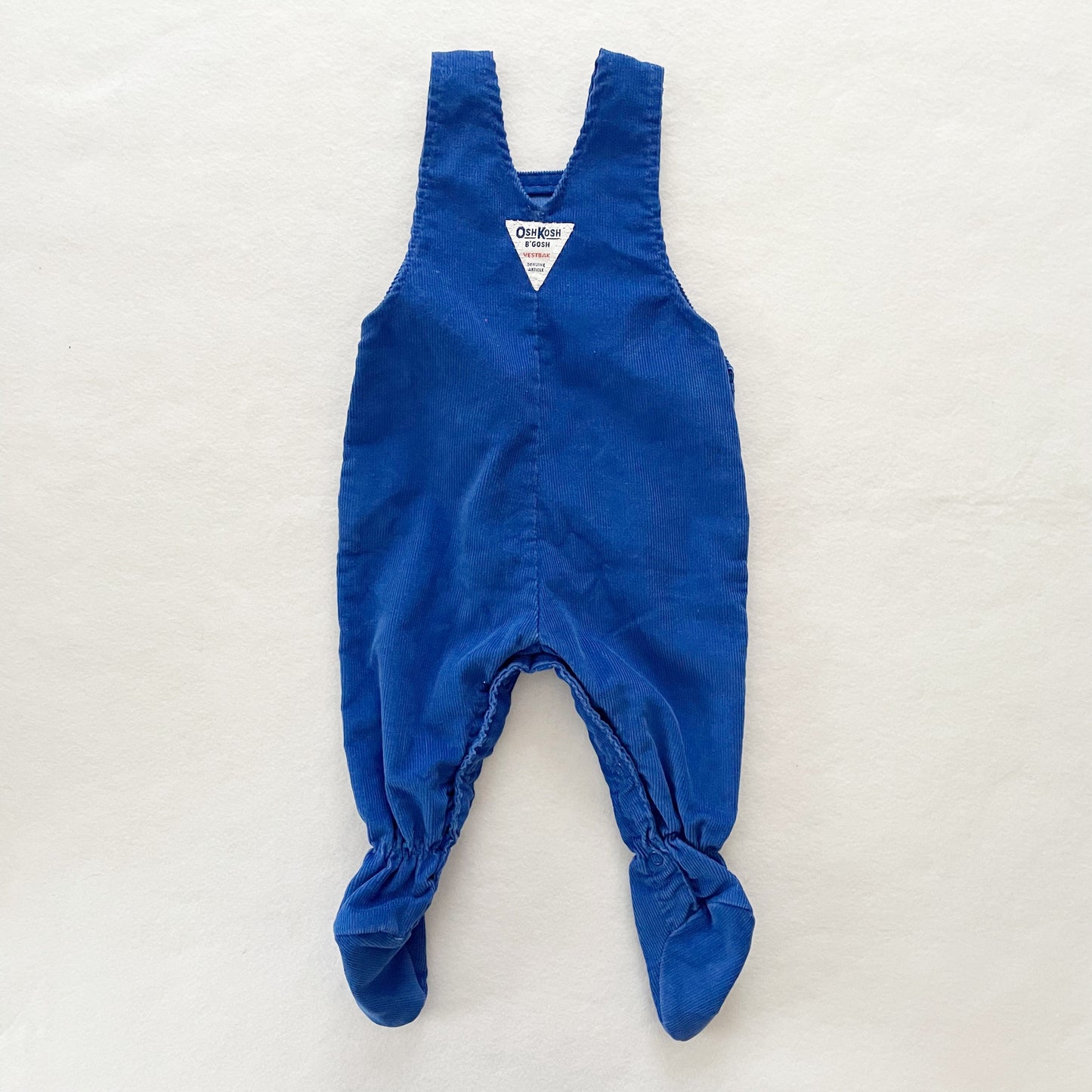 OshKosh Footed Cord Overalls - Yellow Clover Vintage Kids Clothes