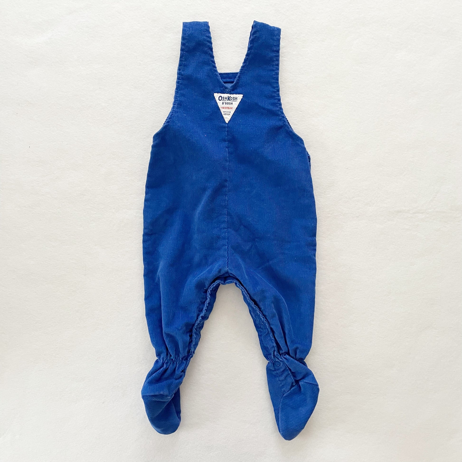 OshKosh Footed Cord Overalls - Yellow Clover Vintage Kids Clothes
