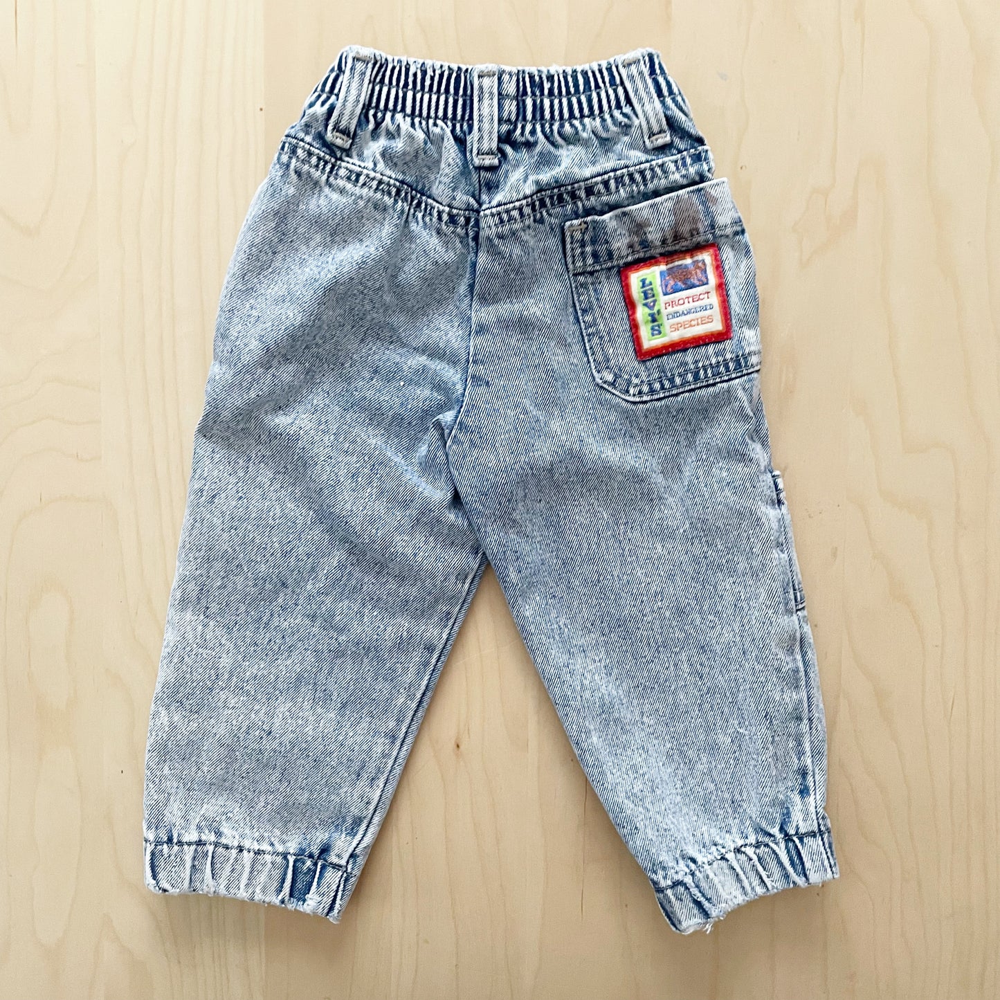 Levi’s Endangered Species Acid Wash Jeans - Yellow Clover Vintage Kids Clothes