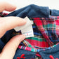 OshKosh Bow Collar Plaid Flannel Dress - Yellow Clover Vintage Kids Clothes