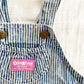 OshKosh Acid Wash Hickory Stripe Bubble Overalls
